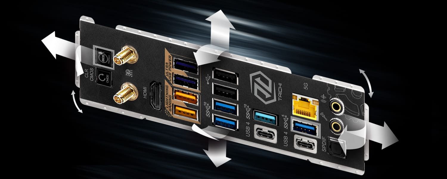 Flexibel integrierbare I/O-Blende